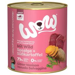 WOW.Pet 9120063681570 Hunde-Dosenfutter Wildfleisch Adult 800 g