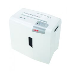HSM X5 Aktenvernichter Partikelschnitt-Zerkleinerung 58 dB 22 cm Silber, Weiß