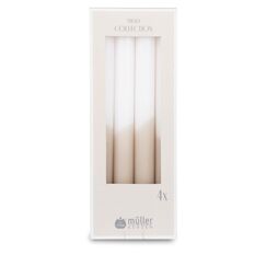 Müller Kerzen 22424522-5s Wachskerze Zylinder Sand, Weiß 4 Stück(e)