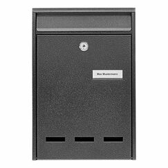 BURG-WÄCHTER Pocket 5871 E Briefkasten Grau Wandmontierter Briefkasten Stahl