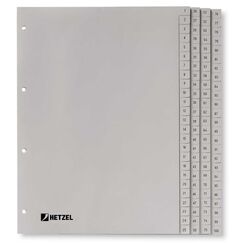 Rexel A4 PP-Ordnerregister 1-100, grau