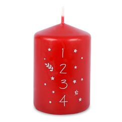 Müller Kerzen 53910168 Wachskerze Zylinder Rot, Weiß 1 Stück(e)