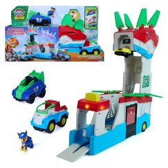 PAW Patrol : Der Dino Film, 2-in-1 Mobiles Dino-Hauptquartier, Transformierbarer Patroller