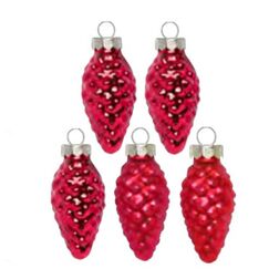 Inge‘s Christmas Decor 12001P045 Christbaumschmuck Kugel-Weihnachtsschmuck Glas Rot 12 Stück(e)
