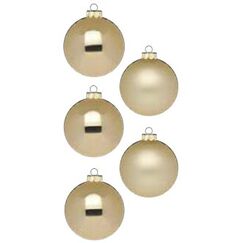 Inge‘s Christmas Decor Brokatgold Kugel-Weihnachtsschmuck Gold 6 Stück(e)