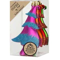 Inge‘s Christmas Decor 81083 G136 Weihnachtsschmuck-Set Kunststoff Mehrfarbig 4 Stück(e)
