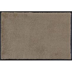 wash+dry Taupe Dekorative Fußmatte Drinnen Rechteckig Graubraun
