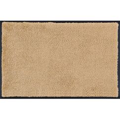 wash+dry Monocolour Sahara Dekorative Fußmatte Drinnen Rechteckig Beige