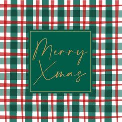 Paper + Design Servietten - Merry Christmas auf Muster