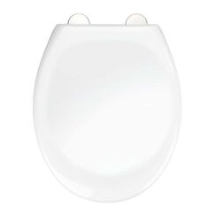 WENKO 25334100 Toilettensitz Harter Toilettensitz Thermoplast Weiß