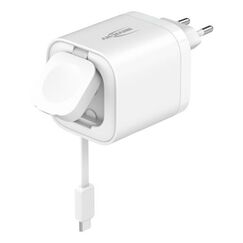 Ansmann 1001-0187 Ladegerät für Mobilgeräte Smartwatch, Smartphone, Tablets Weiß AC Kabelloses Aufladen Schnellladung Drinnen