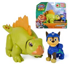 PAW Patrol : Der Dino Film, Roaring Pup Pals, Welpenfigur mit brüllender Dino-Figur (sortiert - 3 verschiedene Varianten)