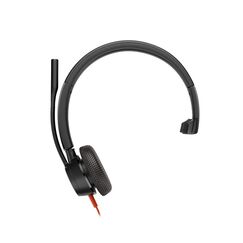 HP Poly Blackwire 3315 Monaurales USB-C-Headset, zertifiziert für Microsoft Teams, + 3,5-mm-Stecker + USB-C/A-Adapter