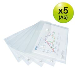 Rapesco 1588 Sammelmappe Polypropylen (PP) Durchscheinend A5