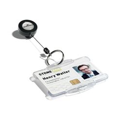 Durable 822258 Auweishülle Zubehör Namensschild mit Jojo Anthrazit 10 Stück(e)