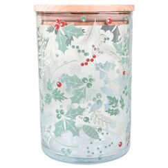 Wunderle 71889 Glas Rund Hellgrün, Rot, Transparent, Holz