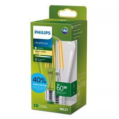 Philips Filament-Lampe, transparent, 60W ST64 E27