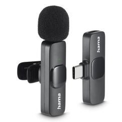 Hama Smart Wireless Schwarz Lavalier-/Aufsteckmikrofon