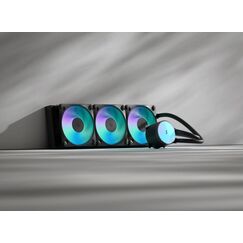 Fractal Design Radius 360 RGB Black Prozessor All-in-One-Flüssigkeitskühler 12 cm Schwarz 1 Stück(e), Farbe: Schwarz, Länge: 0,45 m