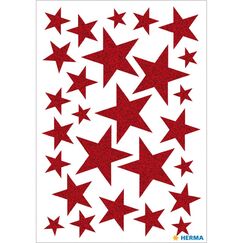 HERMA 15099 Dekorativer Aufkleber Folie Rot Permanent 27 Stück(e)