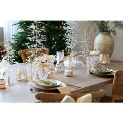 Chic Antique 52097819 Christbaumschmuck Haus-Weihnachtsschmuck Polyresin Weiß, Gold 1 Stück(e)