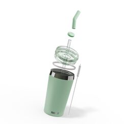 SIGG 6015.10 Reisebecher 450 ml Grün Edelstahl, Farbe: Grün