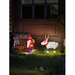 Konstsmide Acrylic Santa&Reindeer Leichte Dekorationsfigur 40 Glühbirne(n) LED 3,6 W G