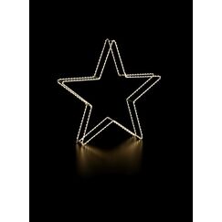 STT 3D Star Argento Leichte Dekorationsfigur 280 Glühbirne(n) LED 6 W