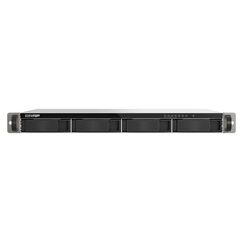 QNAP TS-432XeU NAS Rack (1U) 4 GB DDR4 0 TB QNAP QTS Schwarz, Grau
