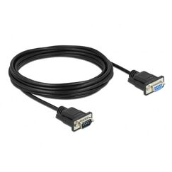 DeLOCK Seriell Kabel RS-232 D-Sub9 Stecker zu Buchse mit schmalem Steckergehäuse 5 m