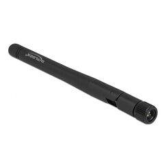 DeLOCK 5G 3,3 - 5,0 GHz Antenne SMA Stecker -1,0 - 4,5 dBi 10,9 cm omnidirektional mit Kippgelenk und flexiblem Material schwarz