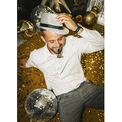 PartyDeco STD14-018 Kostümzubehör Karnevalskostüm-Hut Erwachsener & Kind Männlich