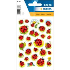 HERMA 3815 Dekorativer Aufkleber Papier Rot, Schwarz, Grün, Weiß Permanent 84 Stück(e)