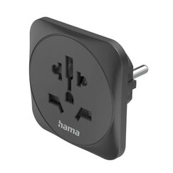 Hama 00223461 Netzstecker-Adapter Universal Schwarz