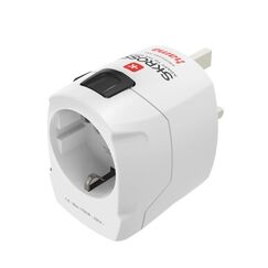 Hama World Travel Pro Netzstecker-Adapter Universal Typ F Weiß
