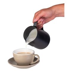 APS-Germany 10336 Milch- & Sahnekanne 0,8 l Edelstahl Schwarz