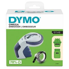 DYMO Omega Prägegerät | kleines Beschriftungsgerät mit Dreh-Klick-System und ergonomischem Design | für zu Hause und für Bastel- und Hobbyprojekte (£/€ÄÖ und Ü)