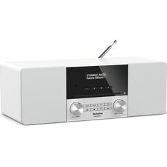 TechniSat DIGITRADIO 3 Persönlich Analog & Digital Edelstahl, Weiß