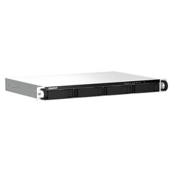 QNAP TS-464eU NAS Rack (1U) Intel® Celeron® N5095 8 GB DDR4 0 TB QNAP Turbo System Aluminium, Schwarz