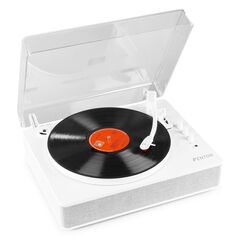 Fenton RP162W Audio-Plattenspieler mit Riemenantrieb Weiß Automatisch