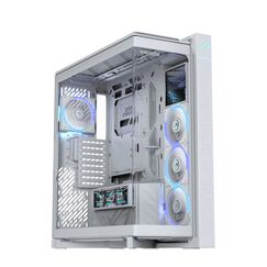 ASUS ROG CRONOX GR801 CURVE TG ARGB WHITE Midi Tower Weiß, Farbe: Weiß