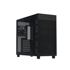 ASUS PRIME AP303 TG Black Midi Tower Schwarz, Farbe: Schwarz