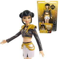 Mattel KPop Demon Hunters HUNTR/X Zoey „Golden“ Singende Puppe in abnehmbarem Outfit mit 5 beweglichen Gelenken