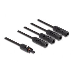 DeLOCK DL4 Solar Splitter Kabel 1 x Buchse zu 4 x Stecker 50 cm schwarz