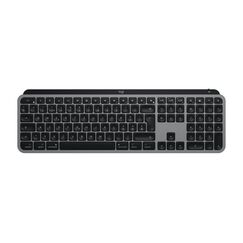 Logitech MX Keys S for Mac Tastatur Büro RF Wireless + Bluetooth QWERTZ Schweiz Aluminium, Schwarz