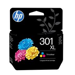 HP 301XL Cyan/Magenta/Gelb Original Druckerpatrone mit hoher Reichweite