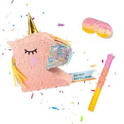 Relaxdays Pinata Einhorn Pinata zum Ziehen