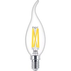 Philips Filament-Kerzenlampe, transparent 40W BA35 E14