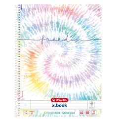 Herlitz New Batik Freedom Notizbuch A4 80 Blätter Mehrfarbig