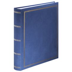Hama London Fotoalbum Blau 80 Blätter 10 x 15 Hardcover-Bindung